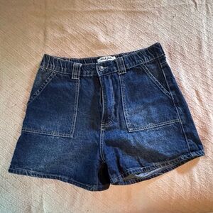 Wax Jean High Waisted Denim Shorts size Large
